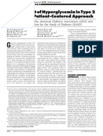 Management of Hyperglycemia in Type 2 Diabetes - A Patient Centered Approach