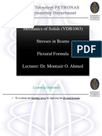 Stresses in Beams-Flexural Formula