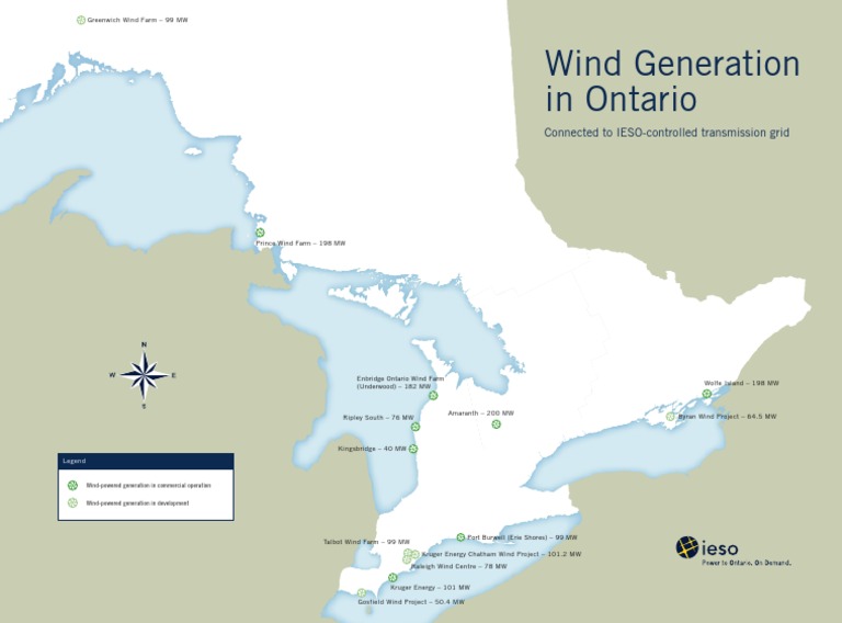 Ontario Wind Power Projects Overview | PDF