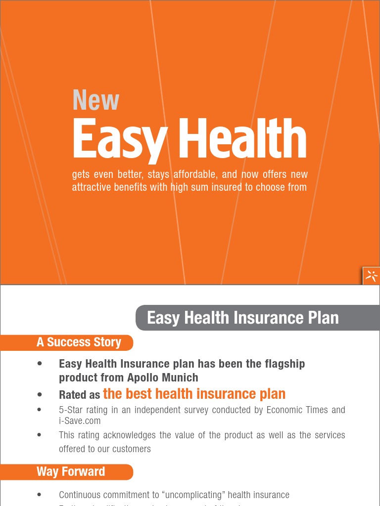 Apollo Easy Health Revised PPT Insurance Financial Risk