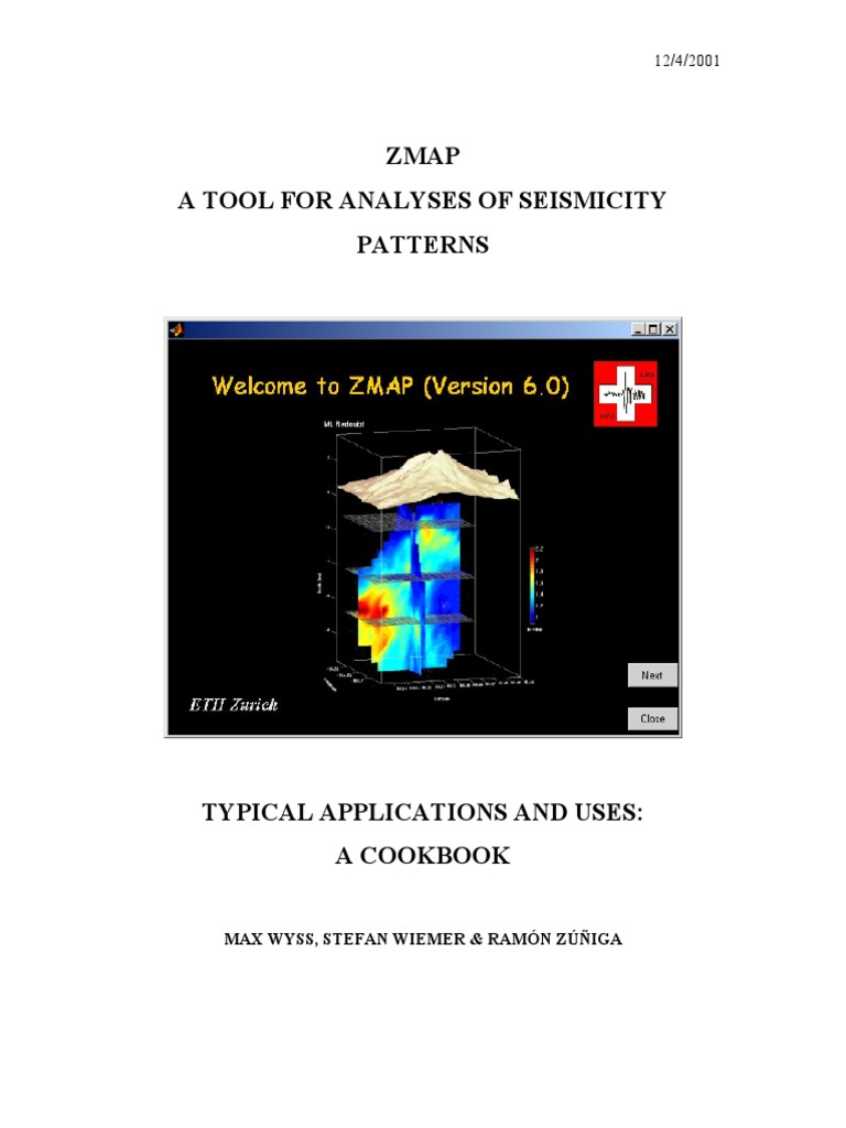 ZMAP: Seismicity Analysis Cookbook | PDF | Moment Magnitude Scale ...