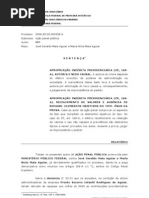 Sentenca - apropriacao indebita previdenciaria - retencao de contribuicoes e ausencia de repasse - onus da prova
