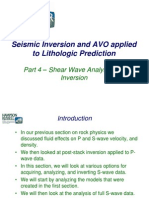 Seismic Inversion and AVO Applied To Lithologic Prediction