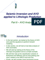 AVO Analysis and Lithology Prediction