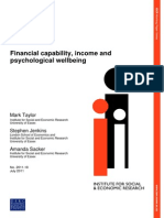 Financial Capability, Income and Psychological Wellbeing: Mark Taylor