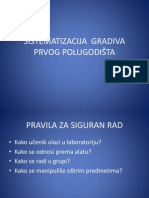 Sistematizacija Gradiva Prvog Polugodišta