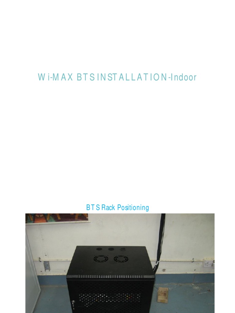 View of WiMAX Installation | PDF | Electrical Connector | Electrical Engineering