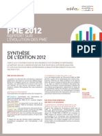 Synthese Du Rapport 2012 Sur L Evolution Des Pme PDF