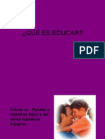 Que Es Educar