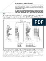 Insulin Index