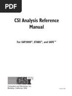 Csi Analysis Reference Manual For Sap2000 Etabs and Safe PDF