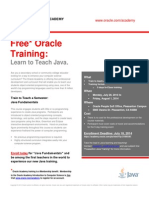 Free Oracle Training:: Learn To Teach Java, A Top Programming Language