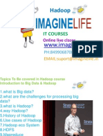 Big Data HADOOP Online Training in Hyderabad | Bangalore | India -  Imaginelife