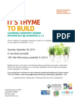 It'S Thyme: To Build