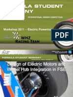 Wheelhub Integration of Electric Motor in FSE