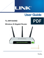 Router Wlan Gbit Tl-wr1043nd v1 User Guide