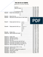 Tai Chi - 24 Forms Reference Chart