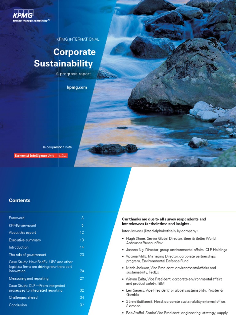 Corporate Sustainability v2 | PDF | Sustainability | Strategic Management