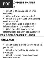 Web Development Phases