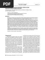 Download Analisis Pelaksanaan Universal Precaution Pada Pelayanan Kesehatan Gigi by Ratih Cynthia SN238643638 doc pdf