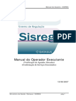 Manual Do Operador Executante Sisreg III (179 021210 SES MT) PDF