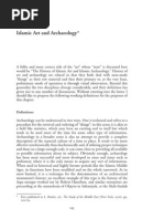 O Grabar Islamic Art and Archaeology