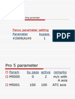 4th Axis Re-Active Setting Parameter Pro 5