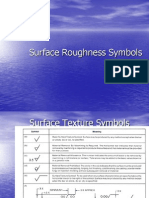 Surface Roughness Symbols