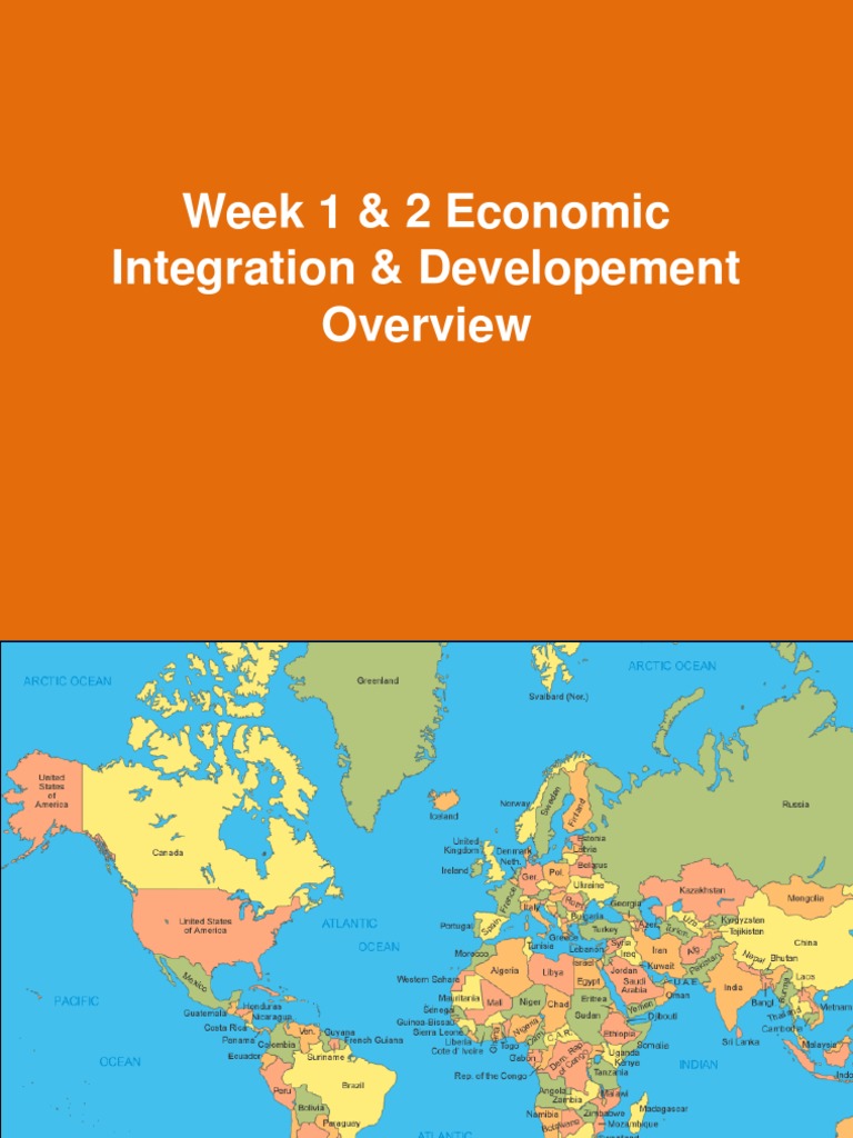 Economic Development and Integration Overview | PDF | Economic ...
