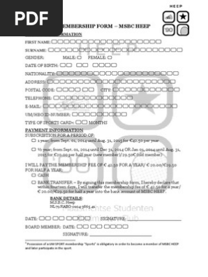 Membership Form