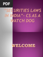 Securities Laws in India