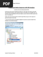 Hands On - Oracle Native Sequence With ODI Interface