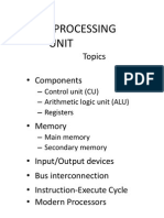 Central Processing Unit: Topics - Components