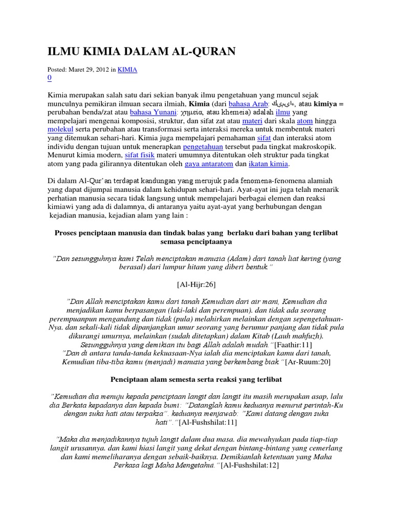 Ilmu Kimia Dalam Pdf