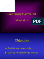Using Buying Motives Powerpoint