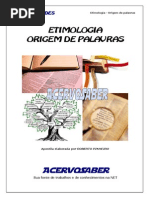Etimologia Origem de Palavras