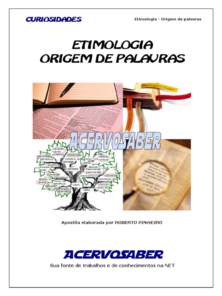 ETIMOLOGIA A Origem Das Palavras, PDF, Reyes Magos