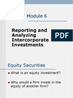 Reporting and Analyzing Intercorporate Investments