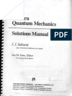 Sakurai Second Edition Solutions Manual