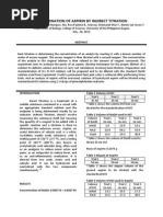 Download Determination of Aspirin by Indirect Titration by Rica Marquez SN238664088 doc pdf