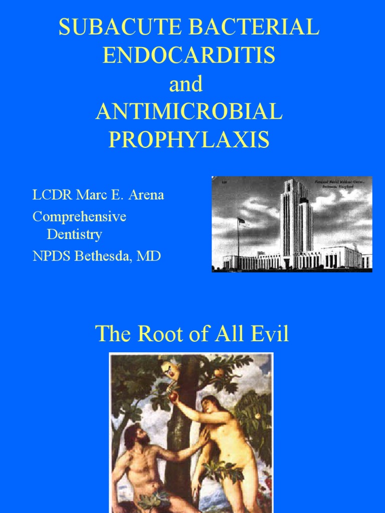Subacute Bacterial Endocarditis and Antimicrobial Prophylaxis PDF Heart Congenital Heart