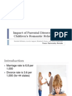 impact of parental divorce on their childrens romantic