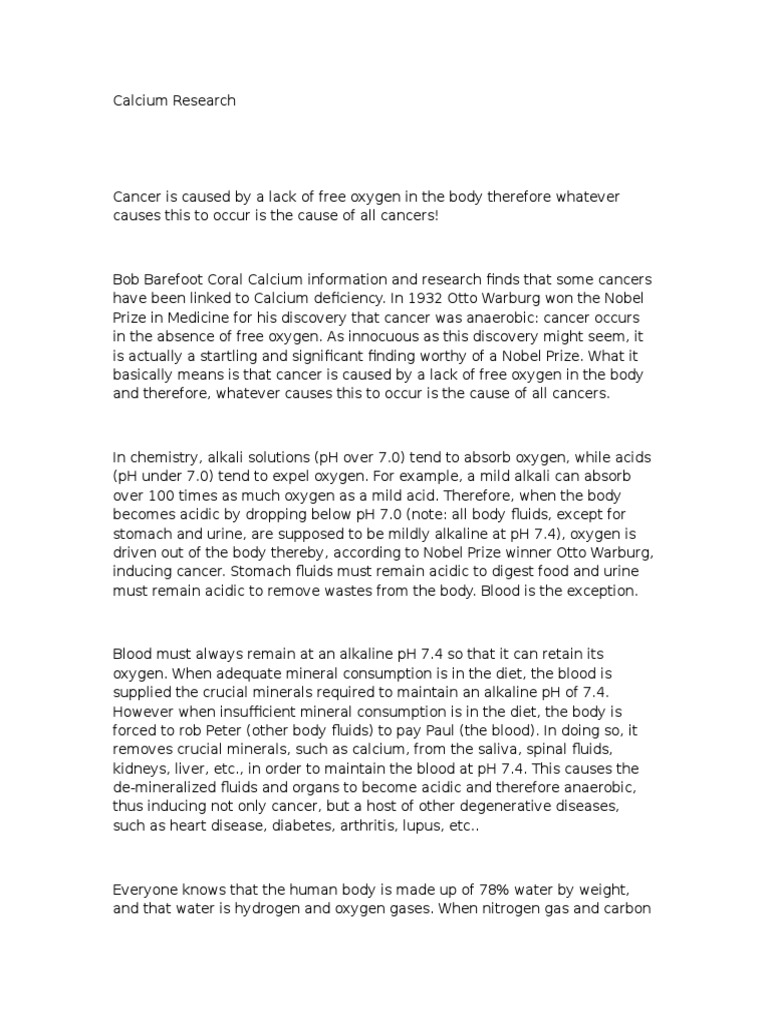 Coral Calcium PDF Calcium Alkalinity