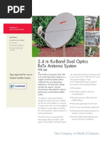 2.4 M Ku-Band Dual Optics RXTX Antenna System: One Company. A World of Solutions