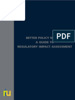 Regulatory Impact Assessment