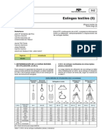 Eslingas textiles (II): Carga máxima y factores de forma