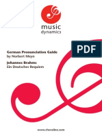 German Pronunciation Guide by Norbert Meyn Johannes Brahms Ein Deutsches Requiem