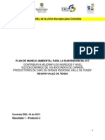 88927178 Plan de Manejo Ambiental Para El Mejoramiento en La Produccion Del Cafe de La Corporacion CANNOR