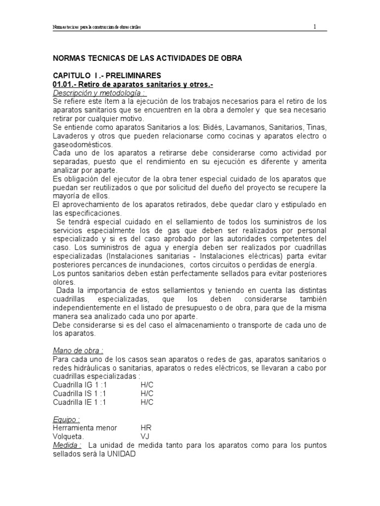 Especificaciones Inpec Pdf Demolición Fundación Ingeniería