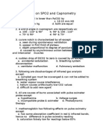 MCQ On SPO2 and Capnometry